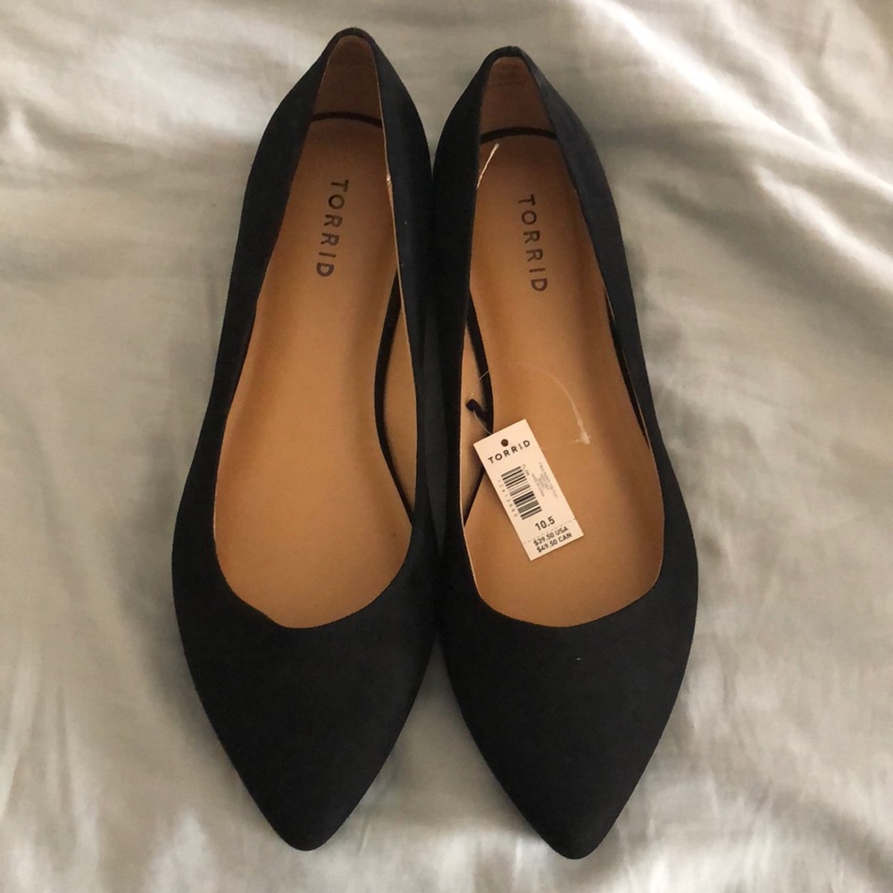 Torrid Black Flats Size 10.5W